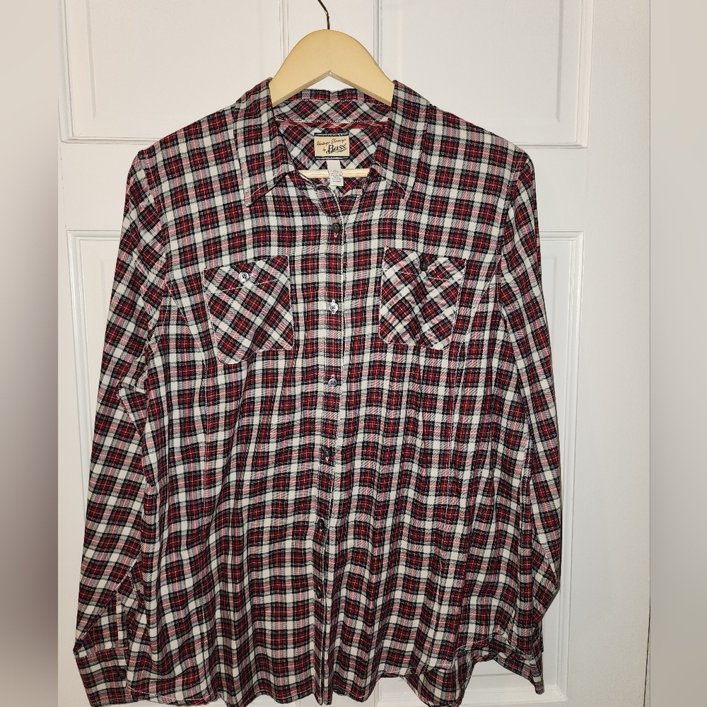 Women's Long-Sleeve  Heritage Shirting by Bass